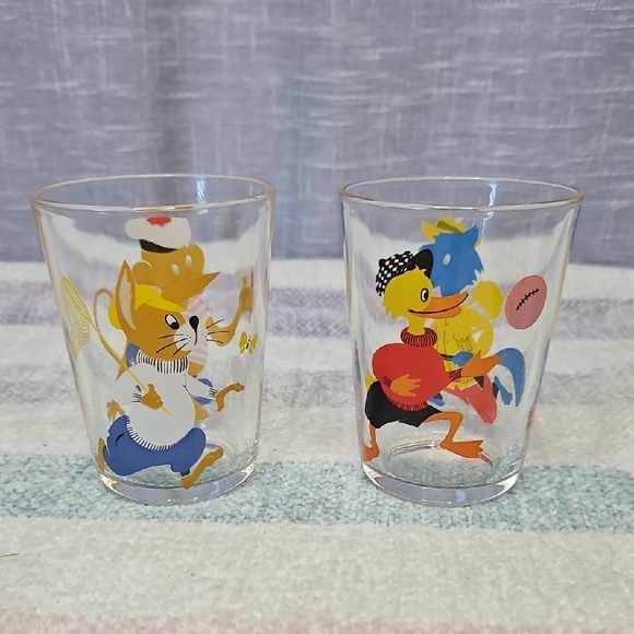 Animal Character Glass Set - Multicolor - Picture 1 of 9